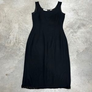 Scala brand Black dress with slit in‎ back / Size S /A-90